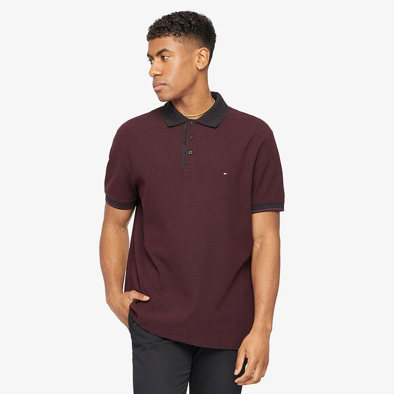 Tommy Hilfiger Two Tone Bubble Stitch Golf Polo Shirt