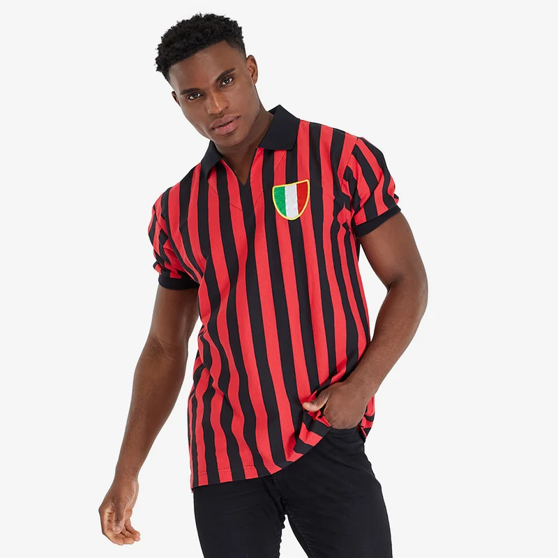 Score Draw Retro AC Milan 1963 Home Shirt