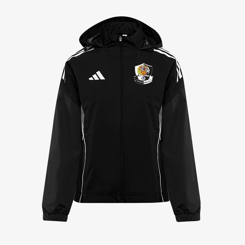 adidas Womens Dartford FC Ladies Full-Zip All-Weather Jacket
