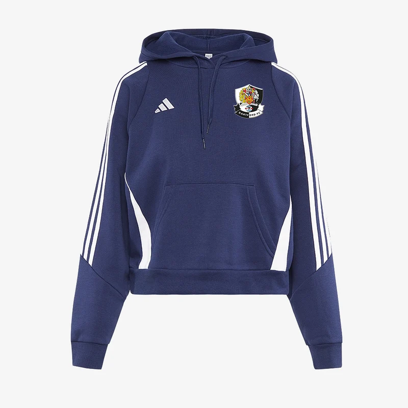 adidas Womens Dartford FC Ladies Pull-Over Training Sweat Hoodie