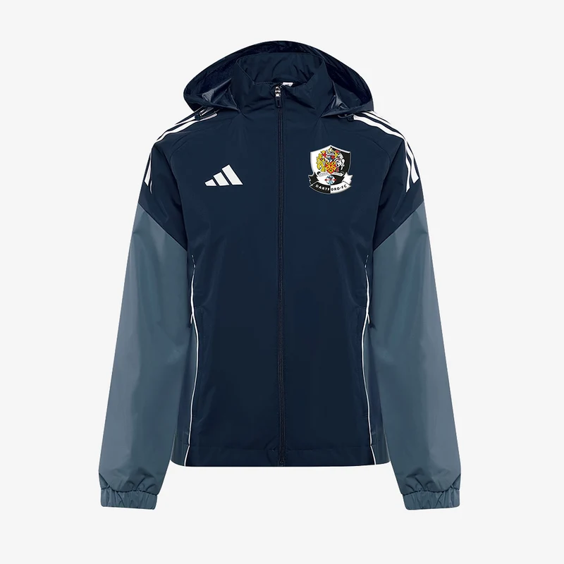 adidas Womens Dartford FC Ladies Full-Zip All-Weather Jacket