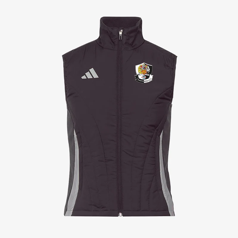 adidas Womens Dartford FC Ladies Full-Zip Winterized Vest
