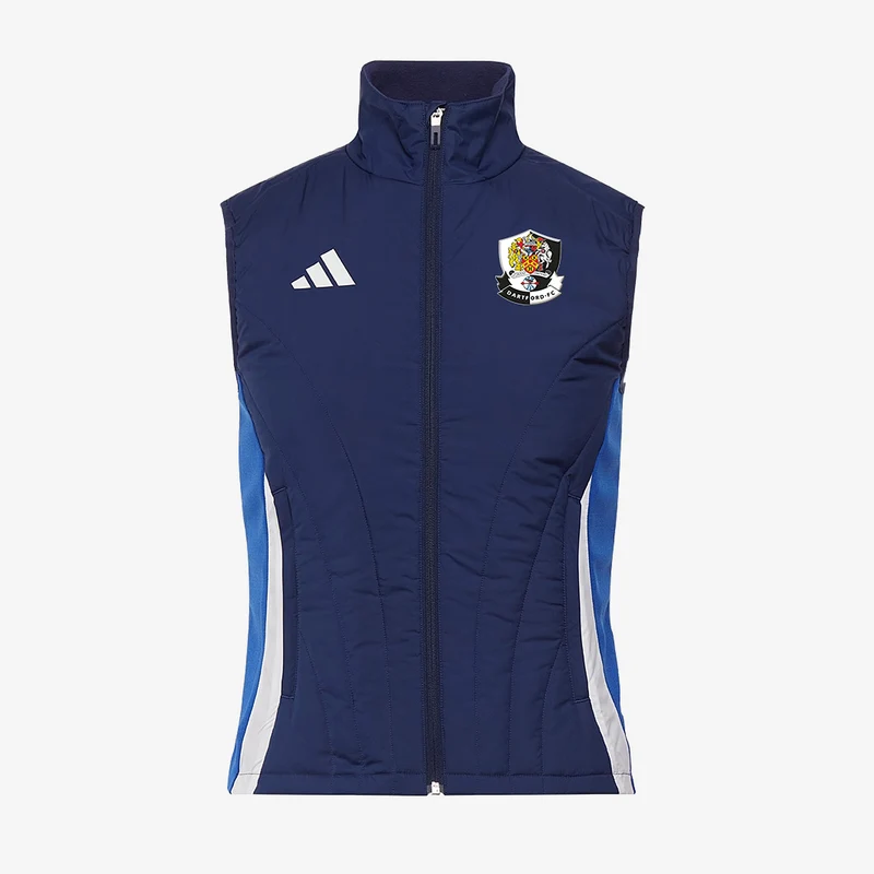 adidas Womens Dartford FC Ladies Full-Zip Winterized Vest