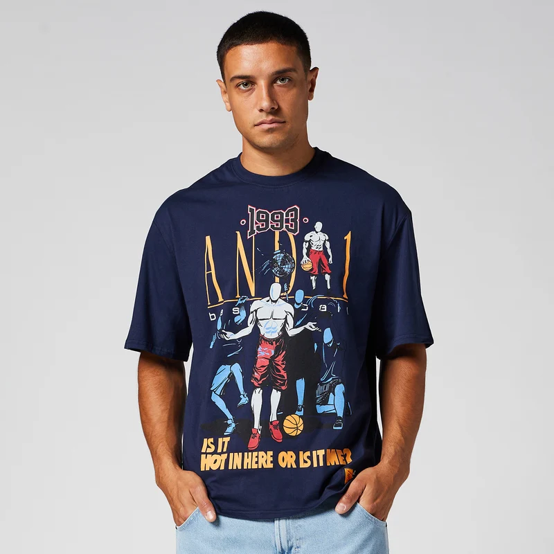 AND1 Core Retro Logo Graphic T-Shirt