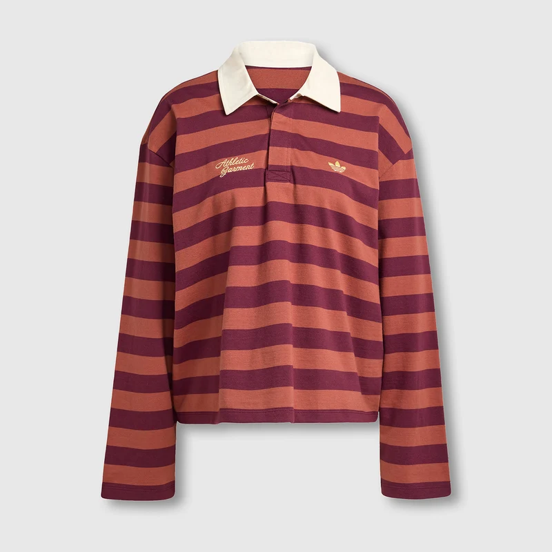 adidas Originals Womens Long Sleeve Graphic Polo Sweatshirt