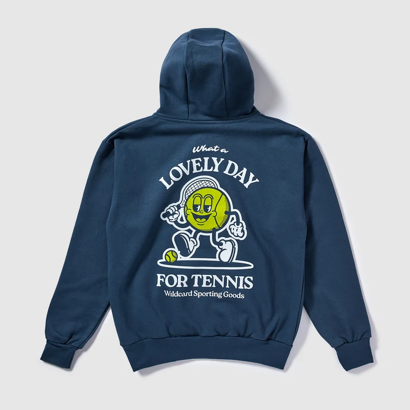 Wildcard Lovely Day for Tennis Tennis Hoodie