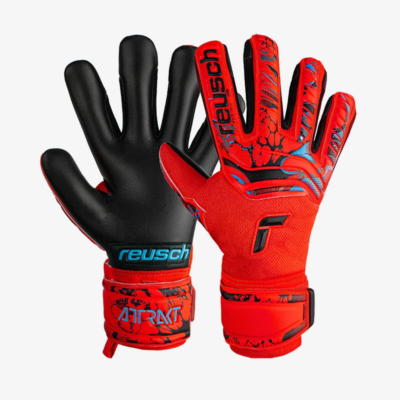 Reusch Kids Attrakt Grip Evolution Finger Support GK Gloves