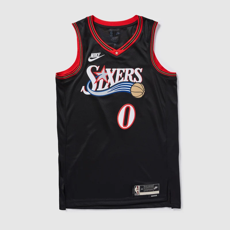 Nike NBA Tyrese Maxey Philadelphia 76ers 2025 Hardwood Classics Swingman Jersey
