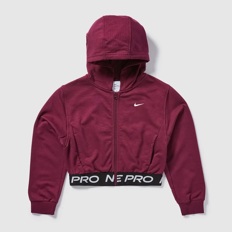 Nike Pro Older Girls Fleece Dri-FIT Full Zip Hoodie (8-15Y)